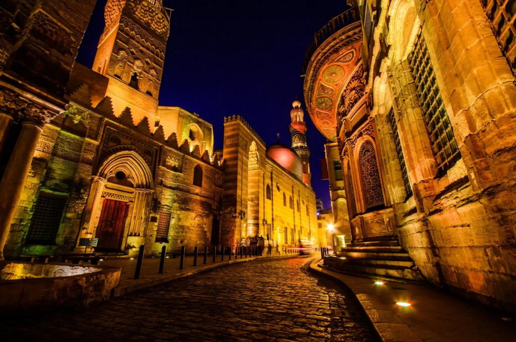 Al-Muizz Street at night, Old Cairo